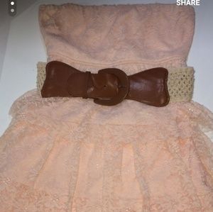 No sleeve lace dress